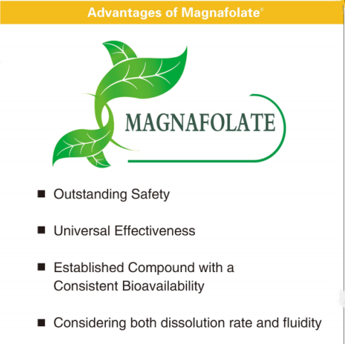 Magnafolaatin edut